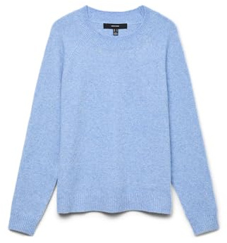 Vero Moda Vmdoffy LS O-Neck Blouse Ga Noos Suéter, Azul Oscuro (Navy Blazer), XS para Mujer