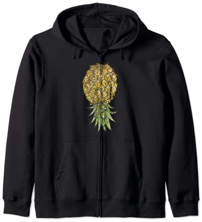 Adorable balançoire à l'envers en forme d'ananas hawaïen, fruits tropicaux Sweat à Capuche