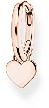 Thomas Sabo boucles d'oreilles créoles simples avec pendentif coeur argent sterling 925 CR696