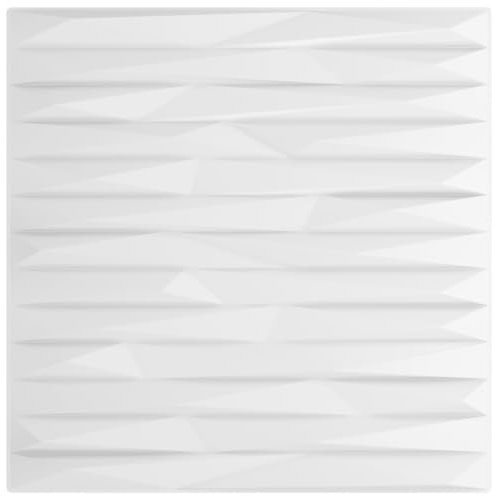 vidaXL Paneles de pared 12 uds XPS piedra blanco 50x50 cm 3 m², revestimiento de pared, azulejos de pared, arte de la pared, paneles