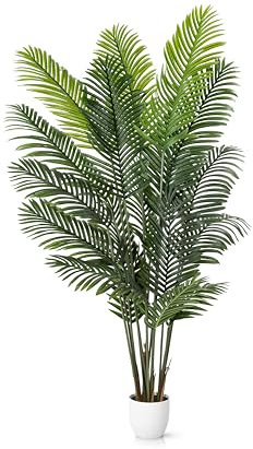 PASCH® Areca Kunstpalme groß (180 cm) - Naturgetreu & Langlebig | Realistische Kunstpflanzen groß | Künstliche Pflanzen groß | Palme künstlich | Künstliche Palme für EIN natürliches Ambiente