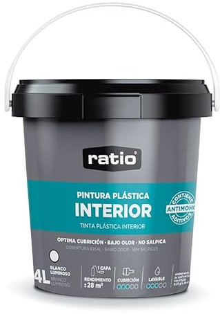 RATIO Pintura plástica Interior 4l