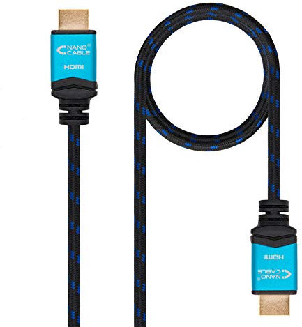 Blendend Cable HDMI V2.0 4K@60Hz 18Gbps A/M-A/M Negro 0.5 m - Ideal para transmisión de audio y video de alta definición en dispositivos compatibles.