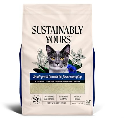 Sustainably Yours Litière pour Chat – Formule Petits Grains 4,5 kg
