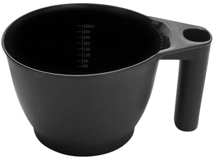 Kit per colorare i capelli, contenitore ergonomico per tinture per capelli, 15,2 x 8,2 x 8,3 cm, ciotola per colorazione salone con pennarelli di misurazione, strumento professionale antiscivolo e