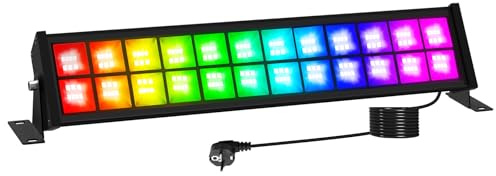 Barras de Luz RGB 72W, T-SUNUS Foco LED Exterior Color con Mando a Distancia/APP, 4 Scene 16 Millones Colores, Memoria Temporizador para Jardín Fiesta Bar Halloween Navidad