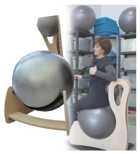 Ergonomisk Sittplats Träningsbollstol | Double-Ball Core Stability Yogastol, 250 kg Viktkapacitet for hem eller kontor