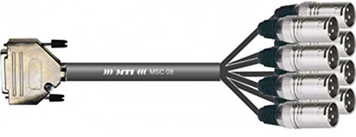 MUSIC STORE Multipaire studio/Eco 8/1,5m / D-Sub 25 > XLR mâle - Câble multiconducteur analogique