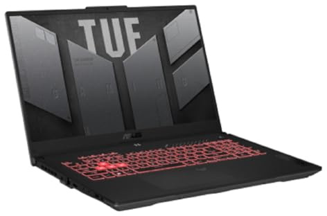 ASUS TUF Gaming A17 FA707NU-HX051W AMD Ryzen™ 5 7535HS Laptop 43,9 cm (17.3) Full HD 16 GB DDR5-SDRAM 512 GB SSD NVIDIA GeForce RTX 4050 Wi-Fi 6 (802.11ax) Windows 11 Home Schwarz