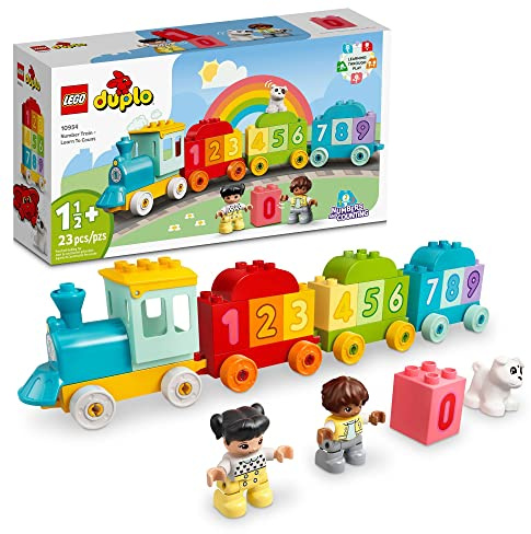 LEGO DUPLO Number Train Toy - Learn to Count - Building Blocks for Toddlers, Girls & Boys, Ages 1.5+ - Sensory Toys for Early Development & Cognitive Skills - Gift for Birthdays - 10954