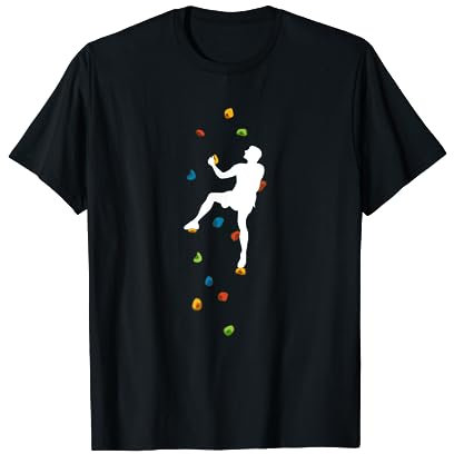 Human climbing plant - T-shirt Escalade T-Shirt Noir S Coupe classique Manche courte Homme Escaladeur Grimpeur Fan de rocher Outdoor Enthusiast Boulder Design