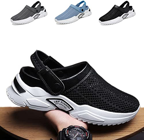 Men s Orthopedic Hollow-out Summer Sandals, Sandalias Ortopédicas de Verano con Agujeros para Hombre, Zapatos Informales Malla Transpirable Moda Ligero, Zuecos de Jardín