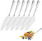 YEKUYEKU 6 Pièces Pelle a Tarte, Serveur de Gâteau, Pelle à Gâteau, Serveur à Tarte, Serveur de Pizza, Pelle à Gâteau Dentelée en Acier Inoxydable pour Cuisine Fêtes Quotidiennes Mariages