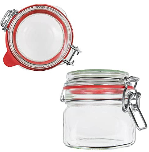 12 x 300ml Einmachgläser mit Bügelverschluss | EDEL KRAUT - Premium Einweckglas Bügelglas Drahtbügelglas Vorratsglas - Glas aus deutscher Glashütte - mason jar - Marmeladenglas