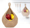 Cesta Colgante Grande, Cestas de Almacenamiento de Pared, Cestos para Colgar Tejida, para Decoración de Cocina, Frutas, Verduras, Maceteros de Pared (Brown)