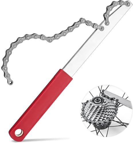 KUMSODE 1 Stück Fahrrad Kettenpeitsche Ritzelabnehmer Cassette Lockring Tool Zahnkranzabzieher Schraubkranz Abzieher Kit Kassetten Entfernungs Werkzeug Universal für Fach Kassette und Schraubkranz