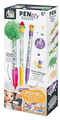 BUKI FK010 - DIY-Stift – Lebensmittel | Personalisierbarer Bleistift für Kinder | Kreatives Geschenk ab 6 Jahren