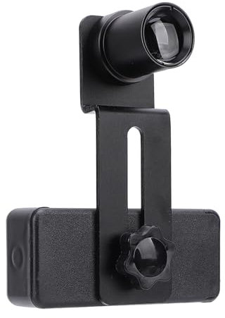 Mikroskop-Objektiv-Smartphone-Adapter, Mikroskop-Handy-Kamera-Adapter, Eingebautes 12,5-faches Mikroskop-Okular, für Smartphones mit Einer Breite von 70 Bis 90 Mm