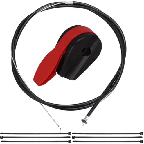 ZAMDOE Universel 72“ Ensemble d'interrupteur de câble de Tondeuse à Gazon Levier de Commande Poignée d'interrupteur Boîte d'accélérateur Gouverneur pour Tracteur de pelouse à Pousser