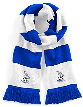 Oldham Retro Traditional Football Scarf Embroidered Logo