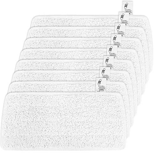 KEEPOW 8 Stück für Vileda Steam PLUS XXL Dampfreiniger Ersatzbezüge, Mikrofaser Kompatibel Mit Vileda Steam XXL, für Vileda Bodenwischer Ersatzbezug, Waschbar für Vileda Dampfreiniger XXL Ersatzbezüge