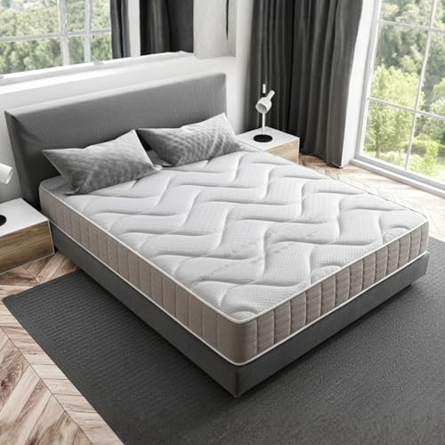 Matelas Viscoélastique 120x200 Orthopédique Épaisseur 30 cm - Grande Fermeté, Système Bio Essence Antifongique, Anti-Acariens, Anti-Allergique, Système AirSupport, Tissu Stretch 3D Haute Adaptabilité