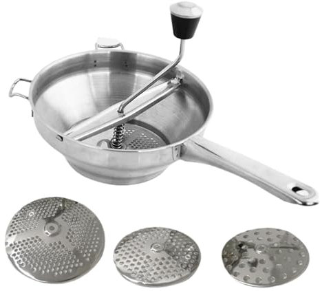 Moulin à aliments en acier inoxydable, moulin à aliments ergonomique, broyeur de nourriture, broyeur de nourriture, broyeur de nourriture, broyeur de cuisine, broyeur rotatif à main, broyeur de