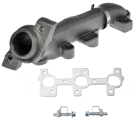 Hkfgdjdl Collettore di scarico, set collettore di scarico destro con guarnizione, bulloni, dado per 2004-2010 3.7L 674416, 53032418AD 53032418AC