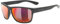 uvex LGL ocean P - Sonnenbrille für Damen und Herren - aus Recyclingmaterial - polarisiert - black matt/red-red - one size
