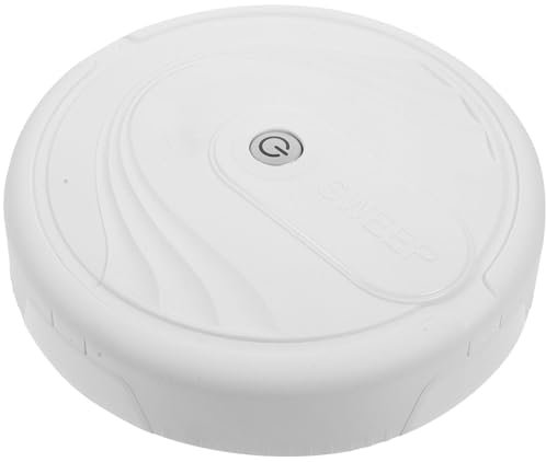 PATKAW Kids Toddler Vacuum Floor Sweep Robot, White, 23x23x6.5cm, Battery Powered, HEPA Filter, Hard Floor, Educational Plaything, Touch Control, 150 Special Feature & Home Decor