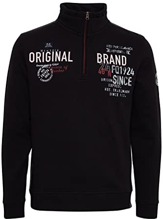 FQ1924 FQLouie Troyer Men's Sweatshirt Pullover Sweater, Black Beauty (193911), M