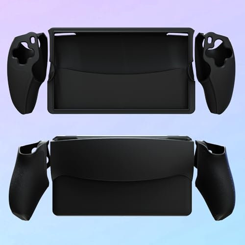 JOYSOG PS Portal Controller Skin for Playstation Portal Remote Player Handheld Game Console Anti-Slip Protective Cover Case (Black)