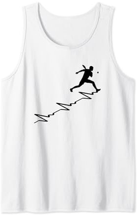 Tennis Heartbeat Lustiger Sportliebhaber Spieler Trainer Fan Pulse Tank Top