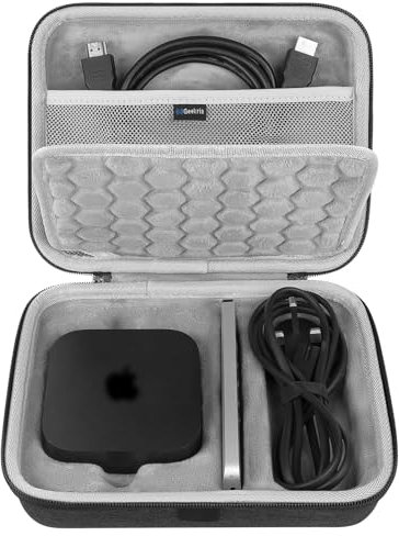 GEEKRIA Hard Shell Travel Carrying Case for Apple TV 4K 2024 3rd Generation Apple TV 4K Remotes