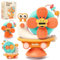 EOPUOZS Jouet Ventouse Chaise Haute, Baby Spinner avec Ventouse, Jouet Sensoriel Montessori Bebe 6-12 Mois, Cadeau Enfant Fille et Garçon AB 6 Mois (Orange)