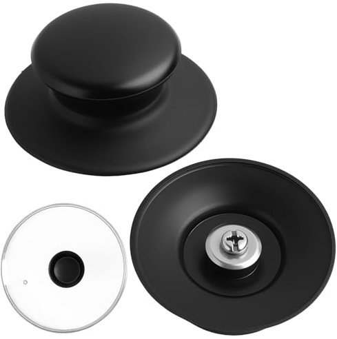 2PCS Pomello Coperchio Pentola, Manici in Bachelite, Resistente Al Calore E Antiscottatura, Facile Da Installare, Maniglie Di Ricambio per Utensili Da Cucina