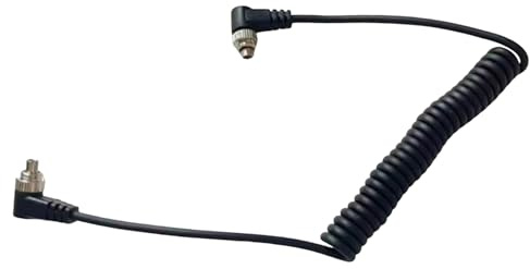 Cable de sincronización intermitente de PC de alta calidad, alambre de resorte reforzado con conectores de bloqueo roscados seguros, accesorio de fotografía para cable de resorte de sincronización