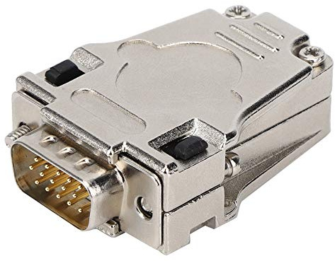 D SUB seriell kontakt 15-stift hane med metallskal Flamskyddande högfrekvenssvetstyp för elektroteknik PCB-applikationer DB15P M 180