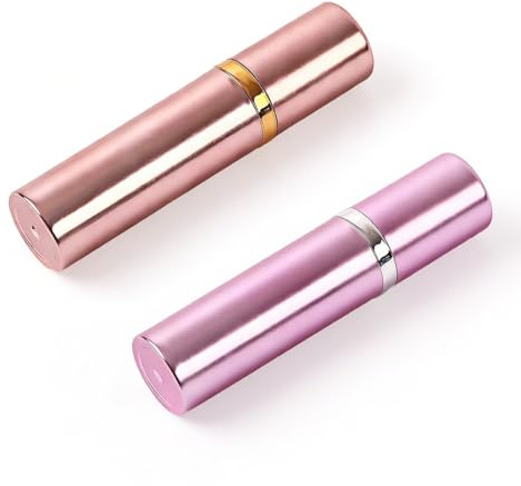 JYXNU 2 Pezzi Atomizzatore Profumo 5 ml Portaprofumo da Viaggio Ricaricabile Vaporizzatore Profumo da Viaggio Portatile