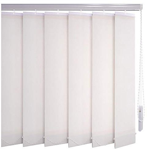 Sonnenschutz-HH® - Lamellenvorhang weiß - Breite 250 cm x 300 cm Höhe - Office Blendschutzlamellen für Bildschirmarbeitsplätze Lamellenbreite 127mm Vertikaljalousie Vertikalanlage