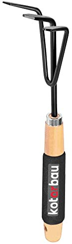KOTARBAU® Mini Grubber 90mm Arbeitsbreite Blumenkralle Blumenharke Kultivator zum Lockern des Bodens Jätegrubber für Unkraut Gartenwerkzeug für Gartenpflege Kleingrubber Handgrubber Gartenzubehör