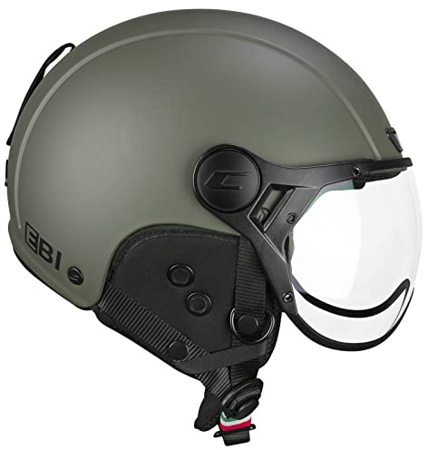 CGM EBI Casque de Ski Unisexe pour Adulte, Vert Mat, S (55-56 cm)
