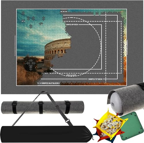 MT MALATEC 21835 Tapis de Rangement en Feutre pour Puzzle jusqu'à 1500 pièces