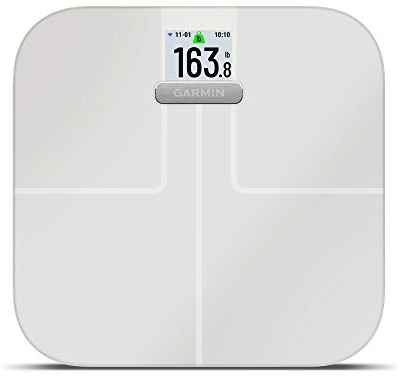 Garmin Index S2, Smart Scale with Wireless Connectivity, Measure Body Fat, Muscle, Bone Mass, Body Water% and More, White (010-02294-03) (Renewed)