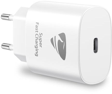 Caricatore USB C, Presa USB C 20W Ricarica Rapido Spina Type C Carica Adattatore Muro PD Alimentatore USB C per iPhone 17 16 15 14 13 12 Pro Max Plus Mini, USBC Caricabatterie per Samsung S23 S24 S22