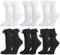 Zuimei 6Pairs Womens Ruffle Socks, Lace Ruffle Socks, Womens Ankle Socks Lace Ruffle Frilly Cotton Cute Princess Ankle Dress Lace Socks for Women Girls