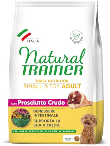 Natural Trainer Small&toy Cibo per Cani Adulti con Prosciutto crudo, 7 kg (Confezione da 1)