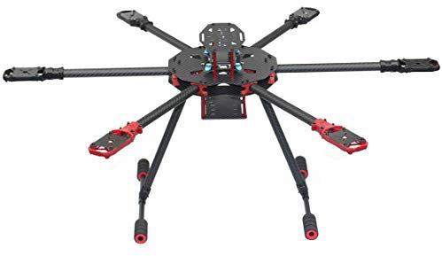 QWinOut Q705 Six-axls Folding Arm Hexacopter Aircraft Frame Kit 705MM 6-Axls Airframe with Landing Gear Skid for DIY Drone