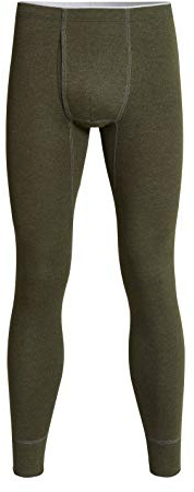 con-ta Pantalon long thermique avec braguette, sous-vêtements longs pour homme, sous-vêtements chauds avec coton naturel, vêtements pour homme, taille 4/S - 10/4XL, Olive., XL