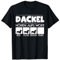 SteMi Kleidung Dackelbesitzer Geschenk - Dackel Hören Aufs Wort - Dachshund Rauhaardackel Zwergdackel T-Shirt Schwarz S Klassische Passform Crew-Ausschnitt Kurzarm Unisex Erwachsener Hundeliebhaber